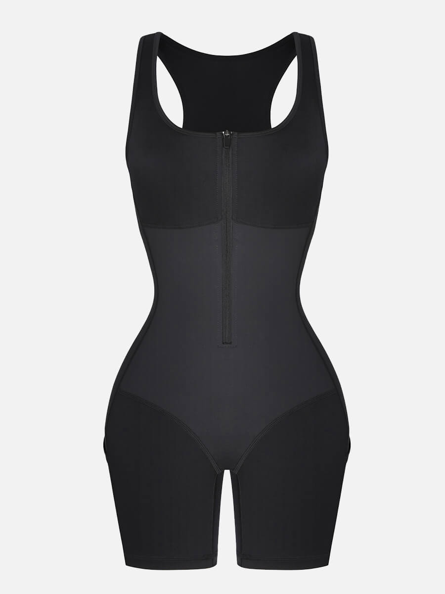 Sculp Sculpting Pocket Active Jumpsuit - Built-In Bra Compression Bodysuit