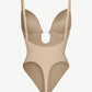SculpStore Low Back Shapewear Bodysuit - Plunge Tummy Control Body Shaper