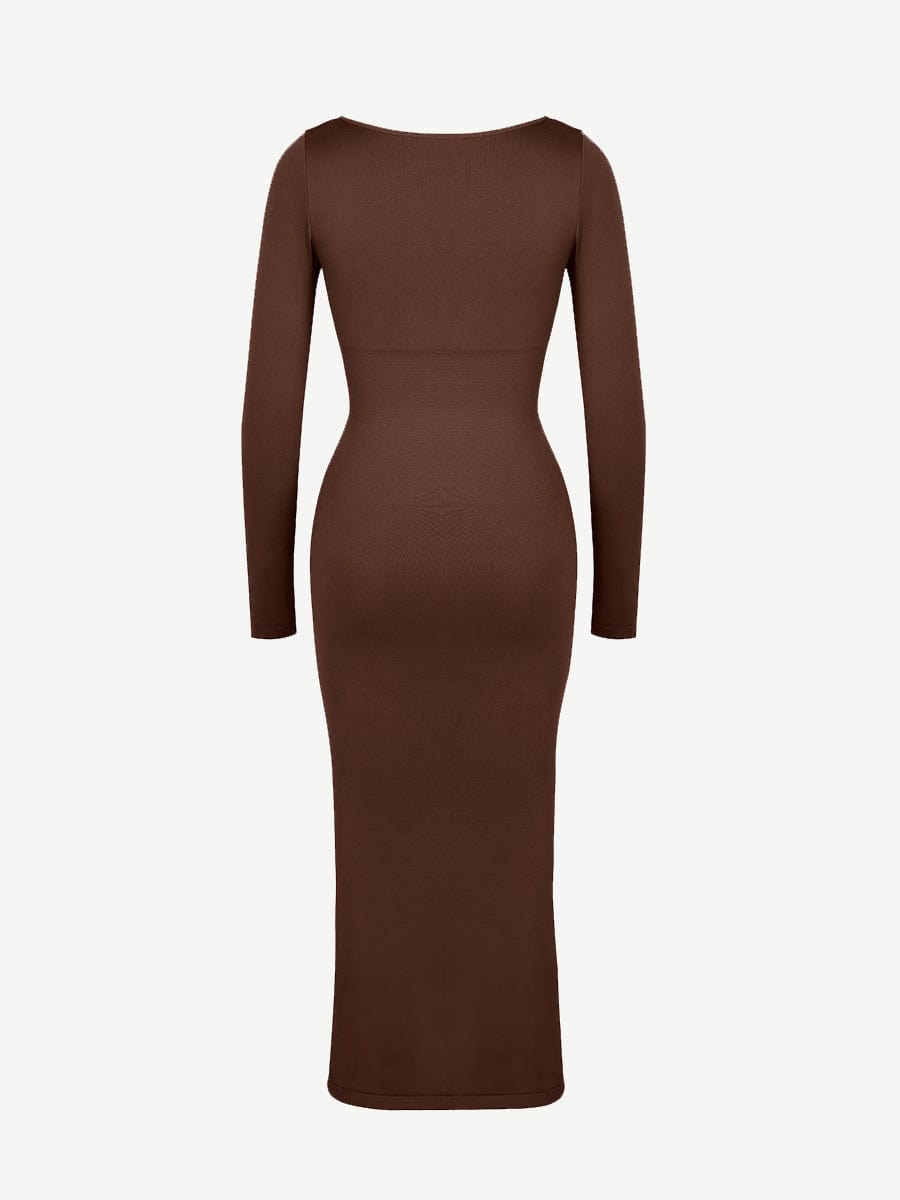 Sculp Seamless Shaping Slit Maxi Dress - Built-In Bra Tummy Control