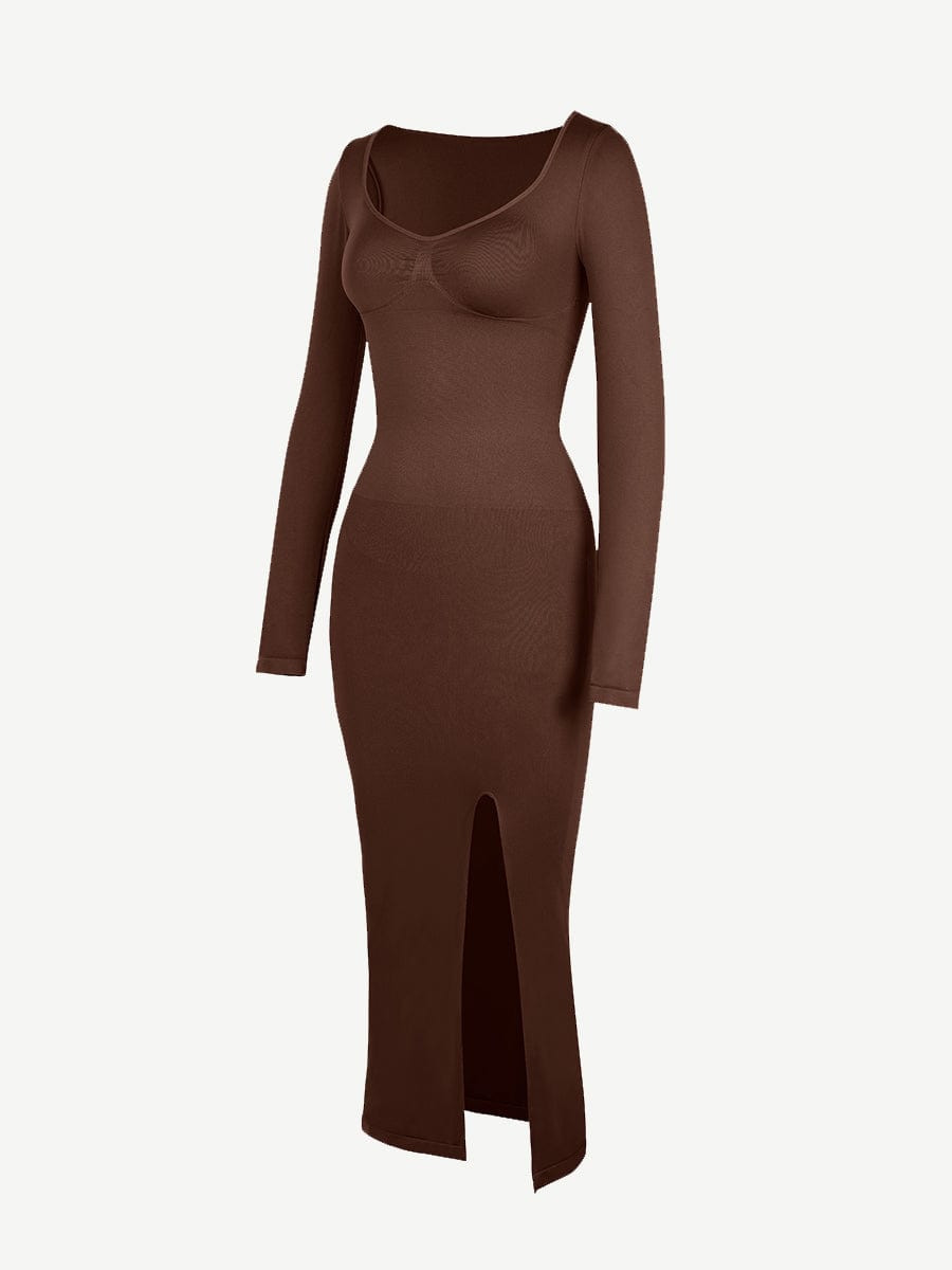 Sculp Seamless Shaping Slit Maxi Dress - Built-In Bra Tummy Control