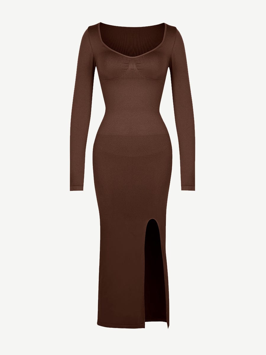 Sculp Seamless Shaping Slit Maxi Dress - Built-In Bra Tummy Control